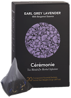 C�r�monie Tea, EARL GREY LAVENDER, 20 Pyramid Sachets, 50g